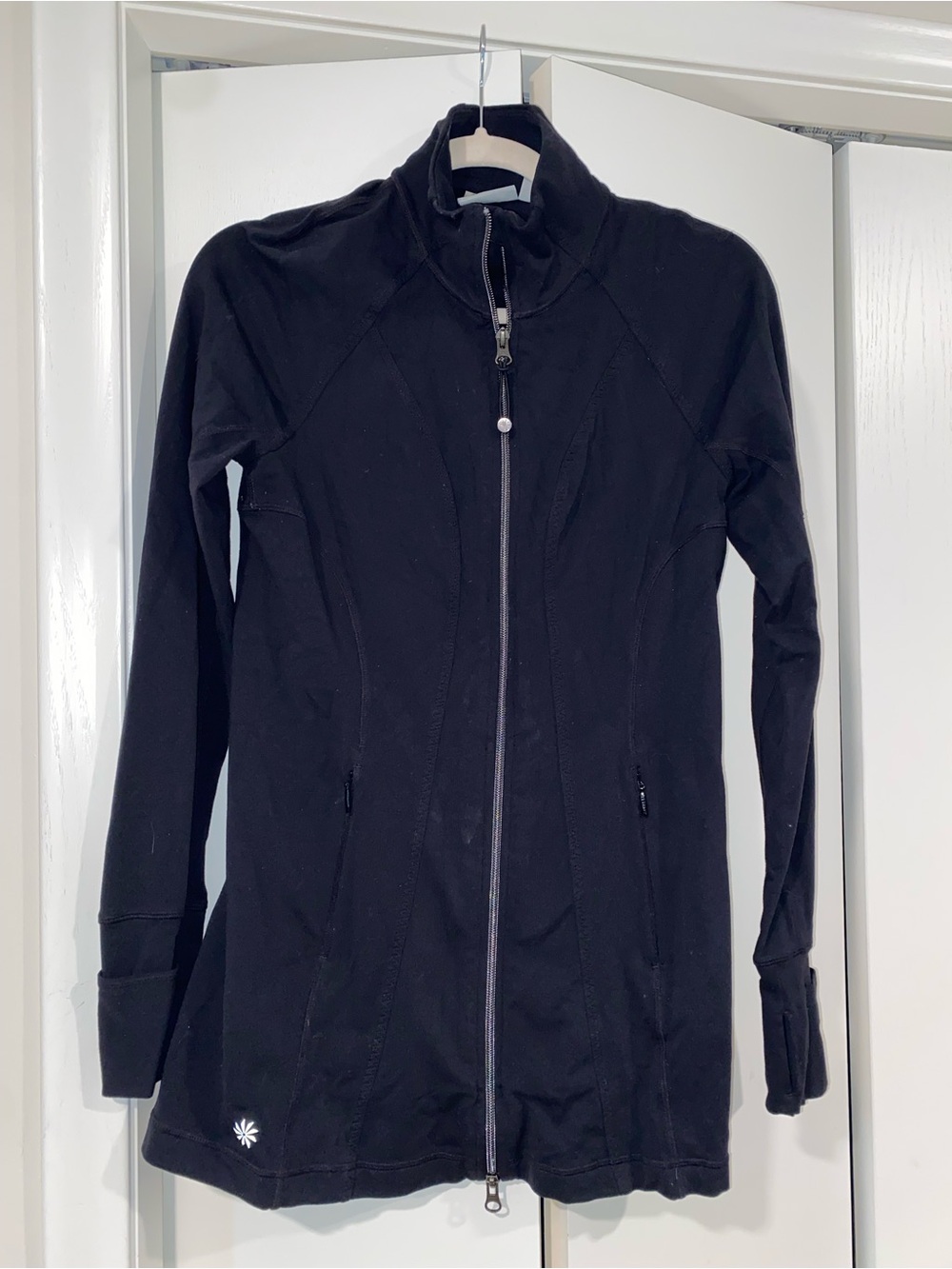 Athleta Black Women's Zip-Front Performance Jacket